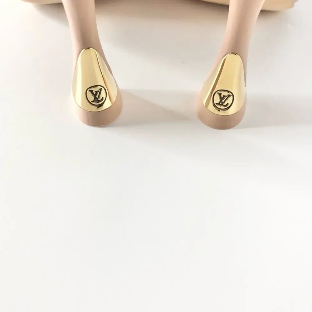 NIB Louis Vuitton Sparkle Slingback Pointed Toe Pumps 37 - Picture 7 of 11